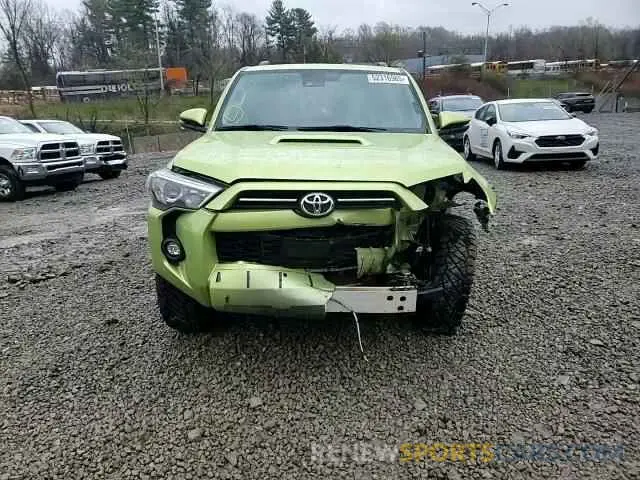 11 fotografías del automóvil dañado JTERU5JR1P6098738 TOYOTA 4RUNNER SE 2023