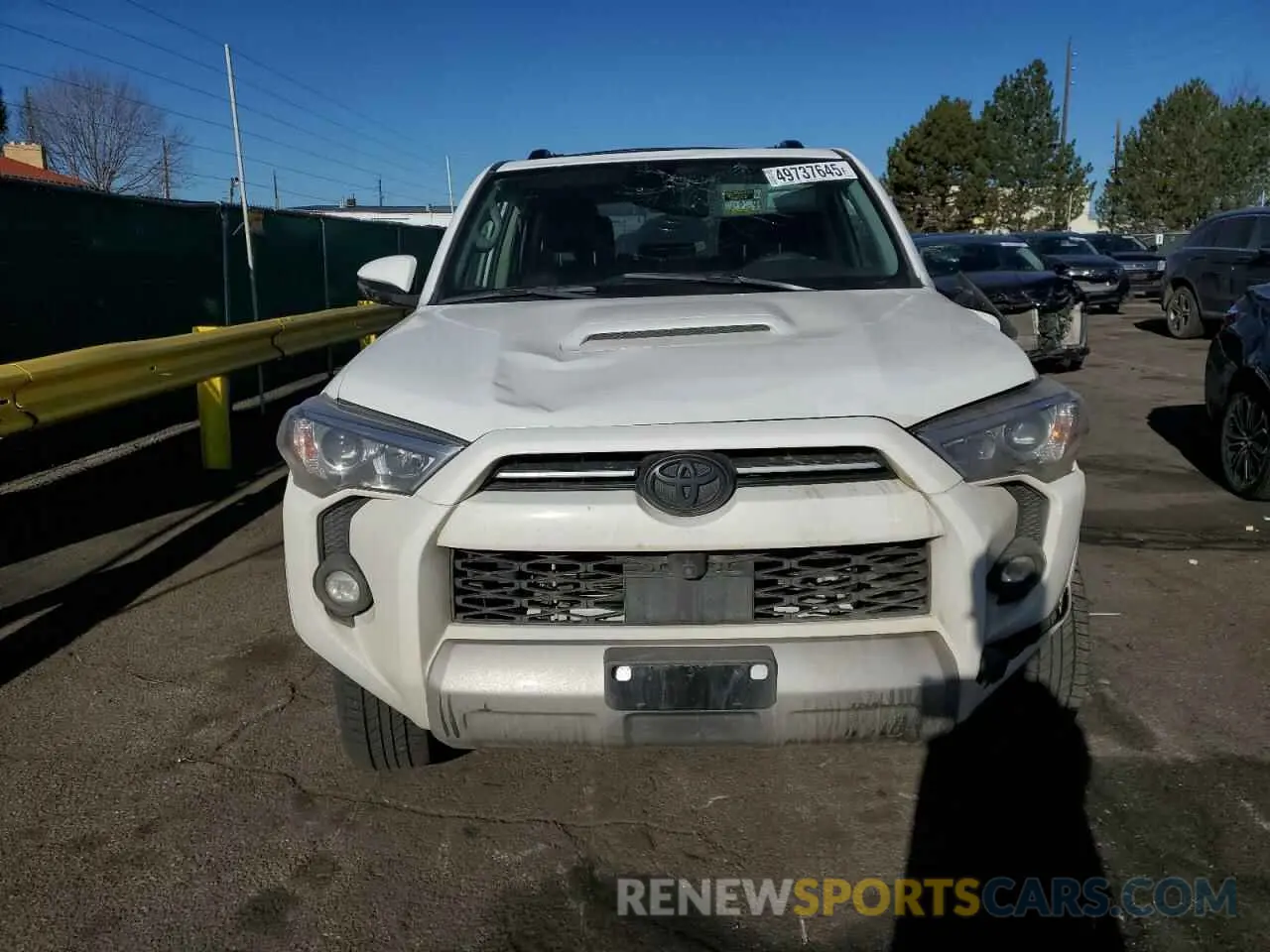 5 fotografías del automóvil dañado JTERU5JR1P6187113 TOYOTA 4RUNNER SE 2023