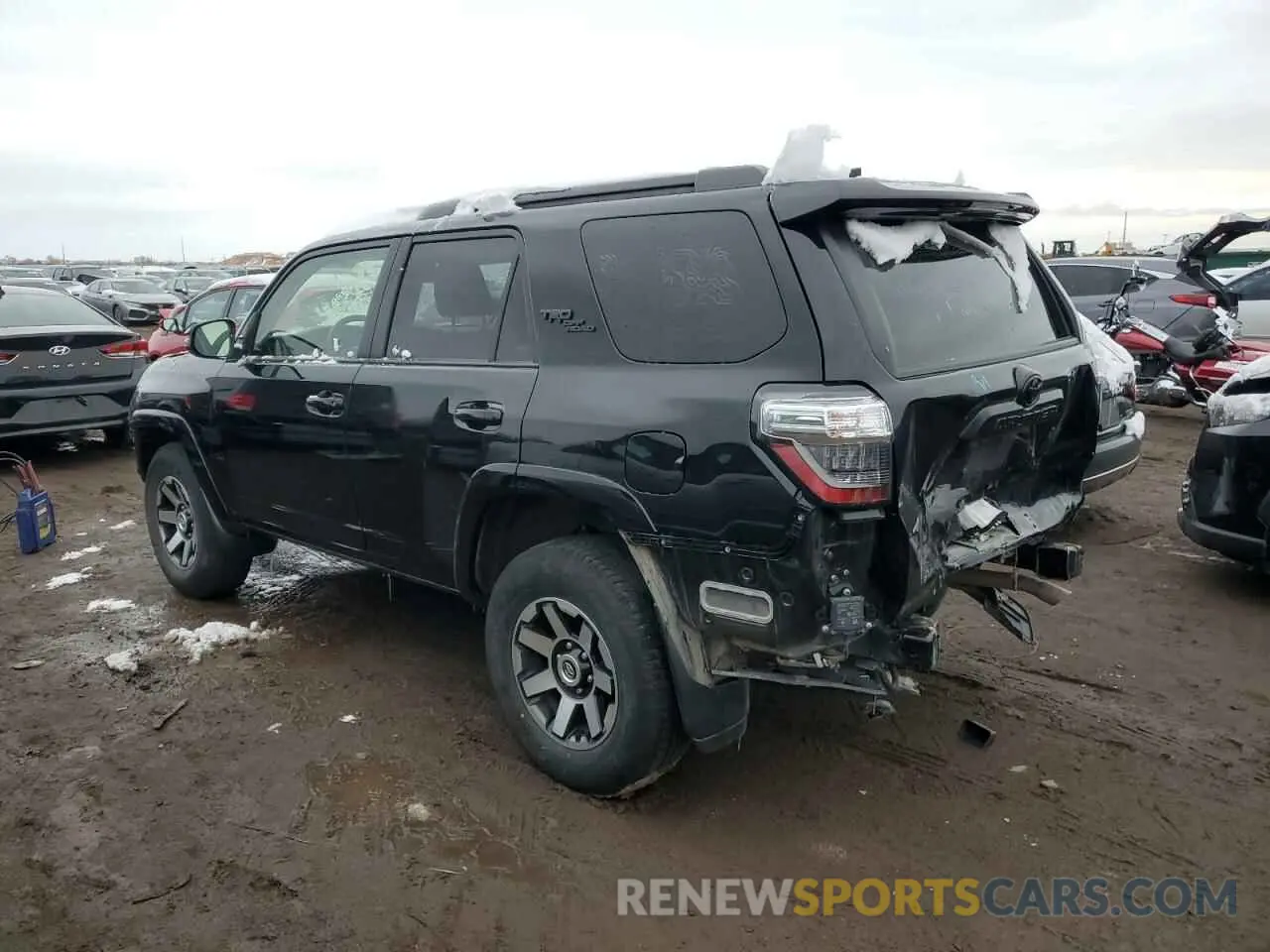 2 fotografías del automóvil dañado JTERU5JR4P6123986 TOYOTA 4RUNNER SE 2023