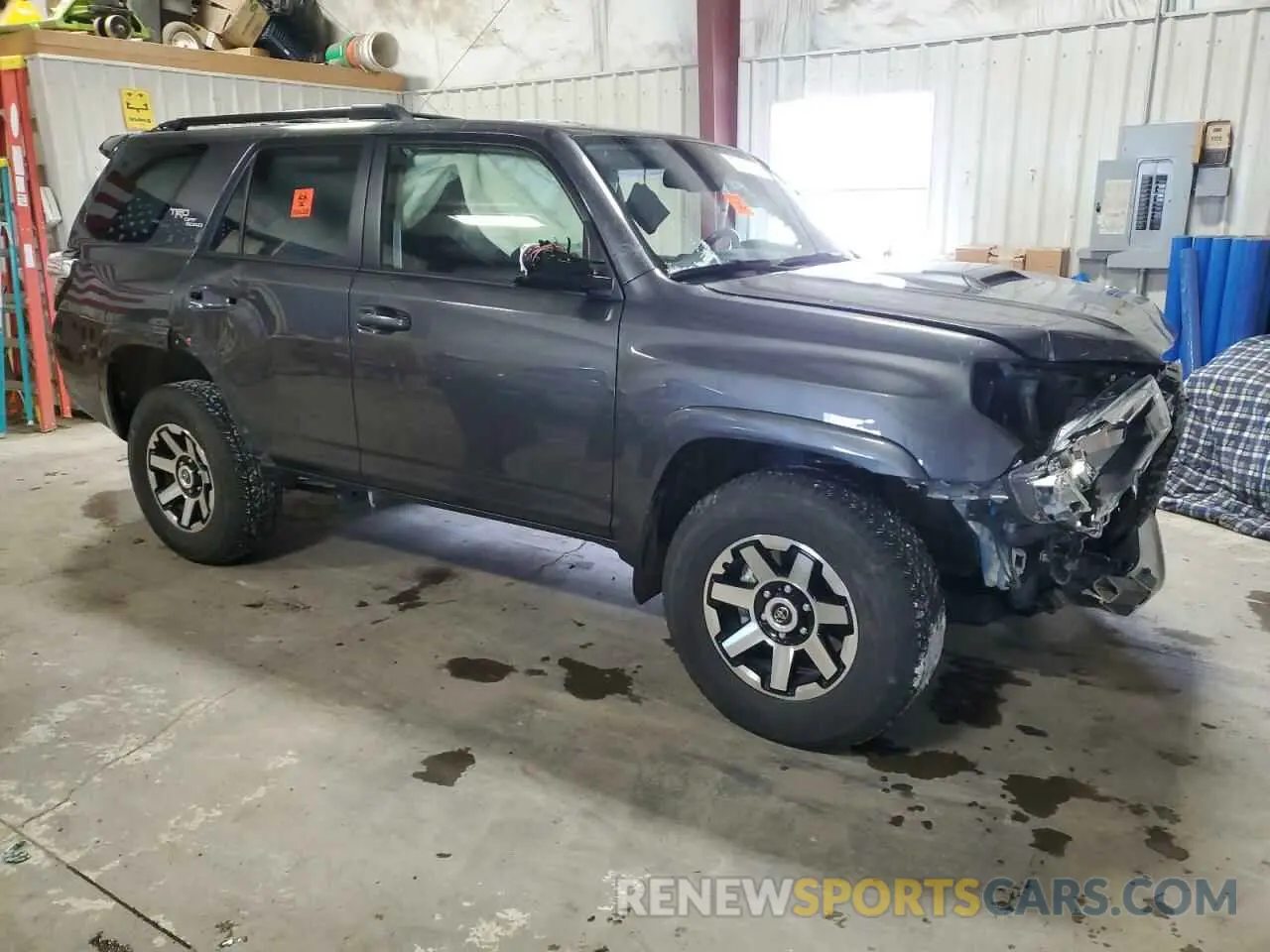 4 fotografías del automóvil dañado JTERU5JR4P6178244 TOYOTA 4RUNNER SE 2023