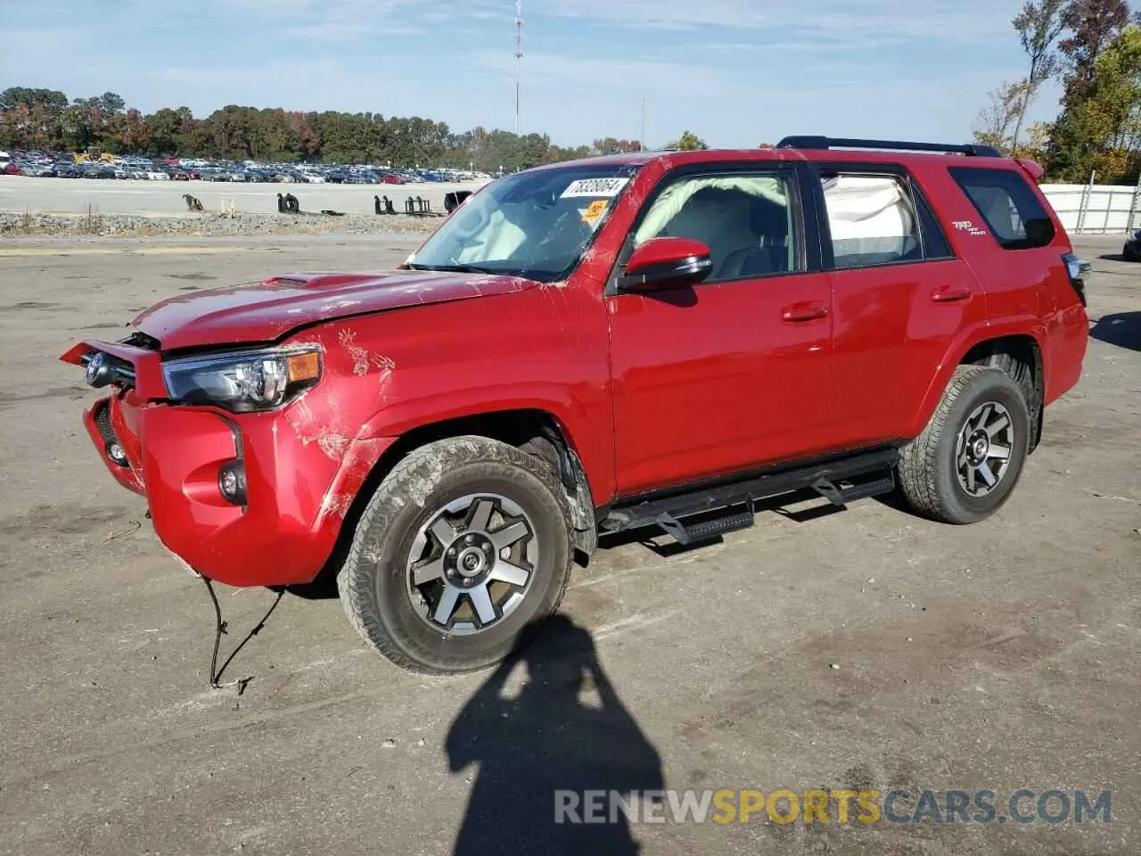1 fotografías del automóvil dañado JTERU5JR7P6107457 TOYOTA 4RUNNER SE 2023