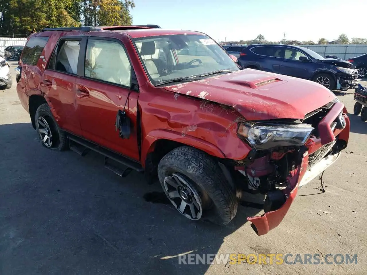4 fotografías del automóvil dañado JTERU5JR7P6107457 TOYOTA 4RUNNER SE 2023