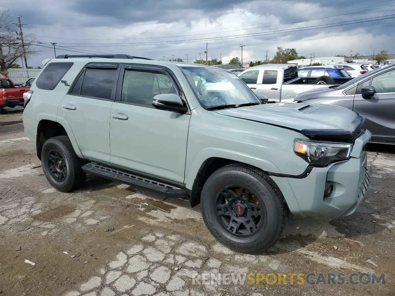 4 fotografías del automóvil dañado JTERU5JR7P6144055 TOYOTA 4RUNNER SE 2023