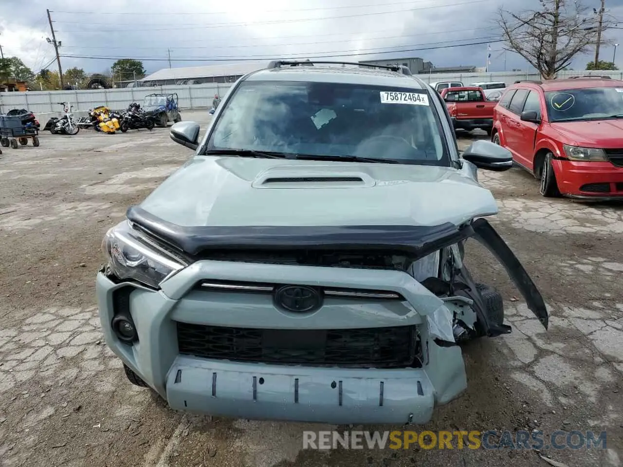 5 fotografías del automóvil dañado JTERU5JR7P6144055 TOYOTA 4RUNNER SE 2023