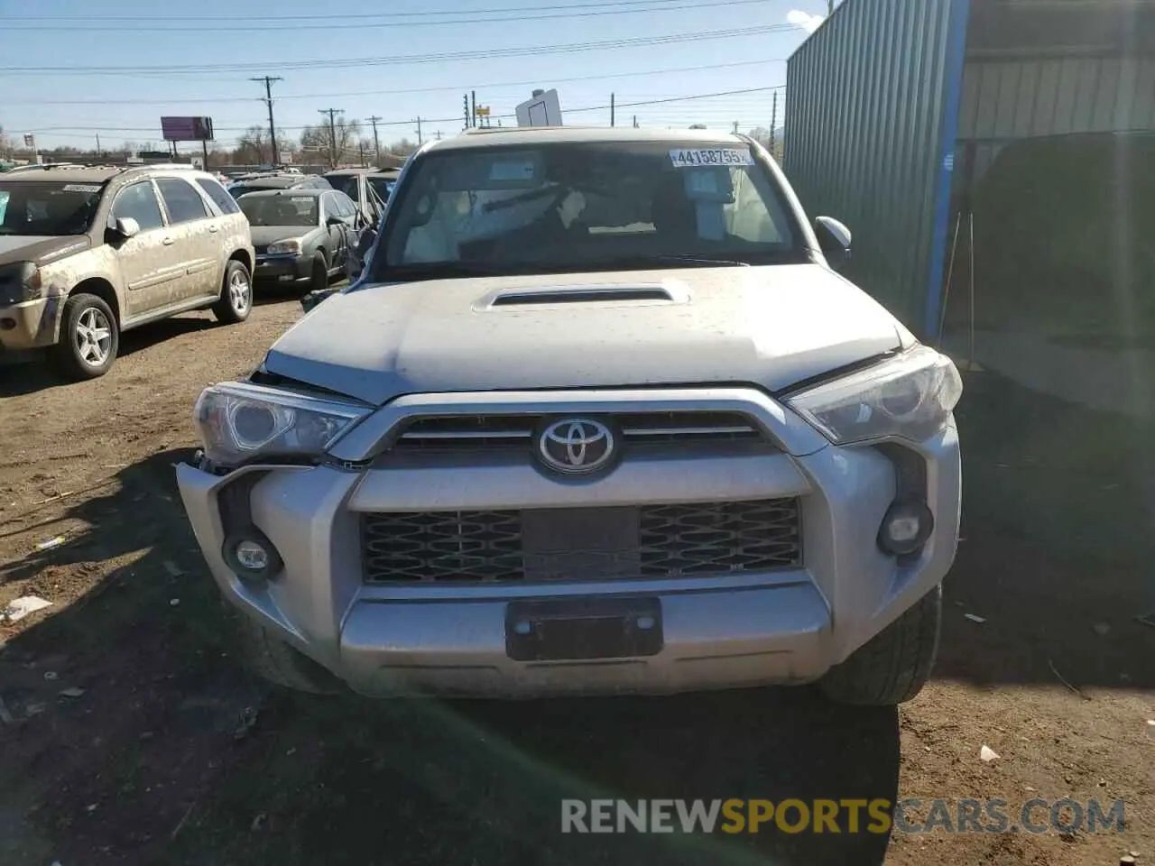 5 fotografías del automóvil dañado JTERU5JR8P6150186 TOYOTA 4RUNNER SE 2023