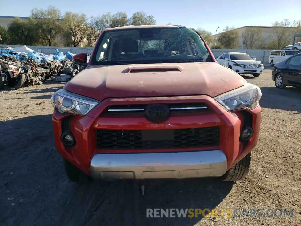 5 fotografías del automóvil dañado JTERU5JRXP6162033 TOYOTA 4RUNNER SE 2023