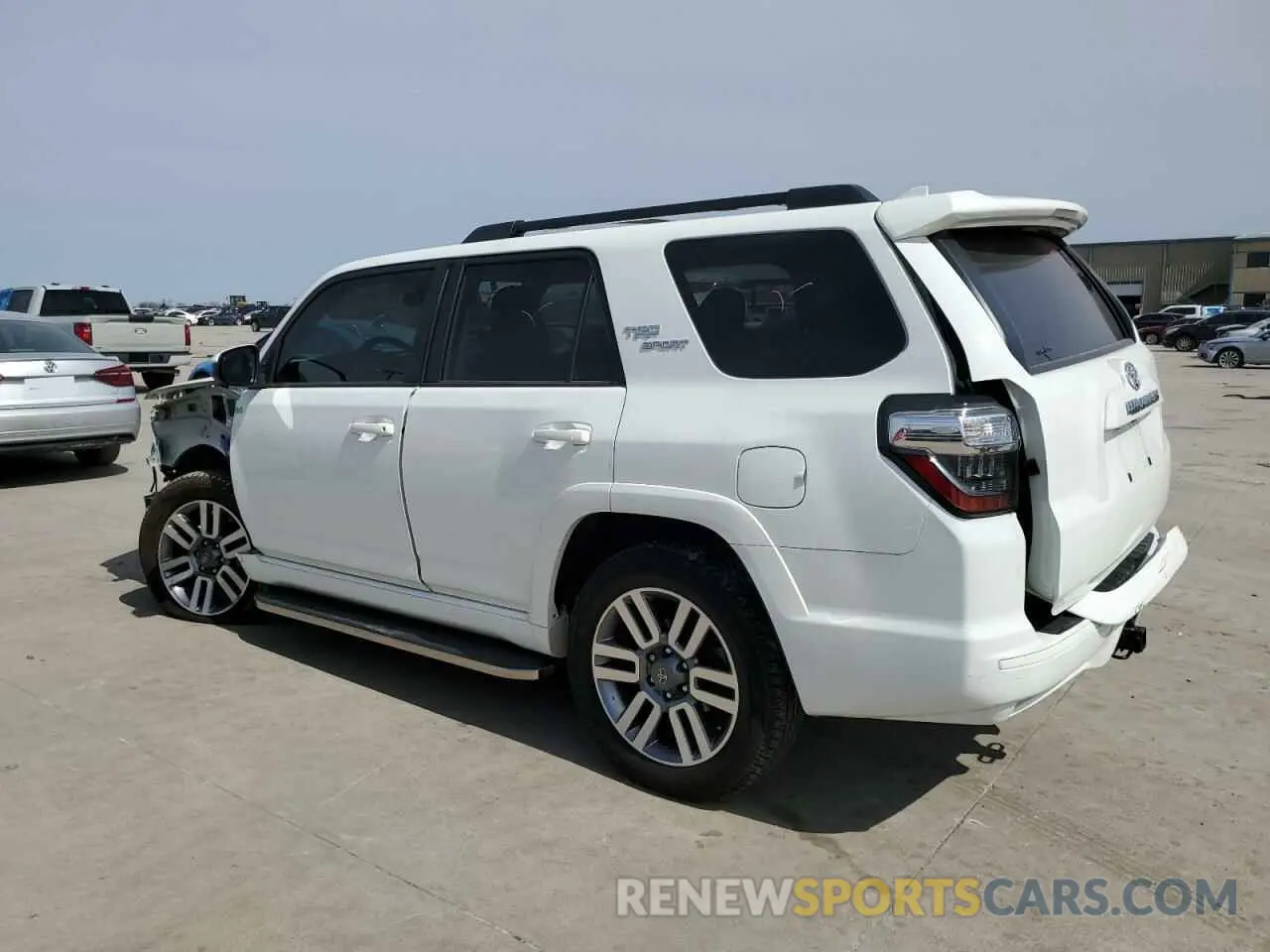 2 fotografías del automóvil dañado JTESU5JR6P6097795 TOYOTA 4RUNNER SE 2023