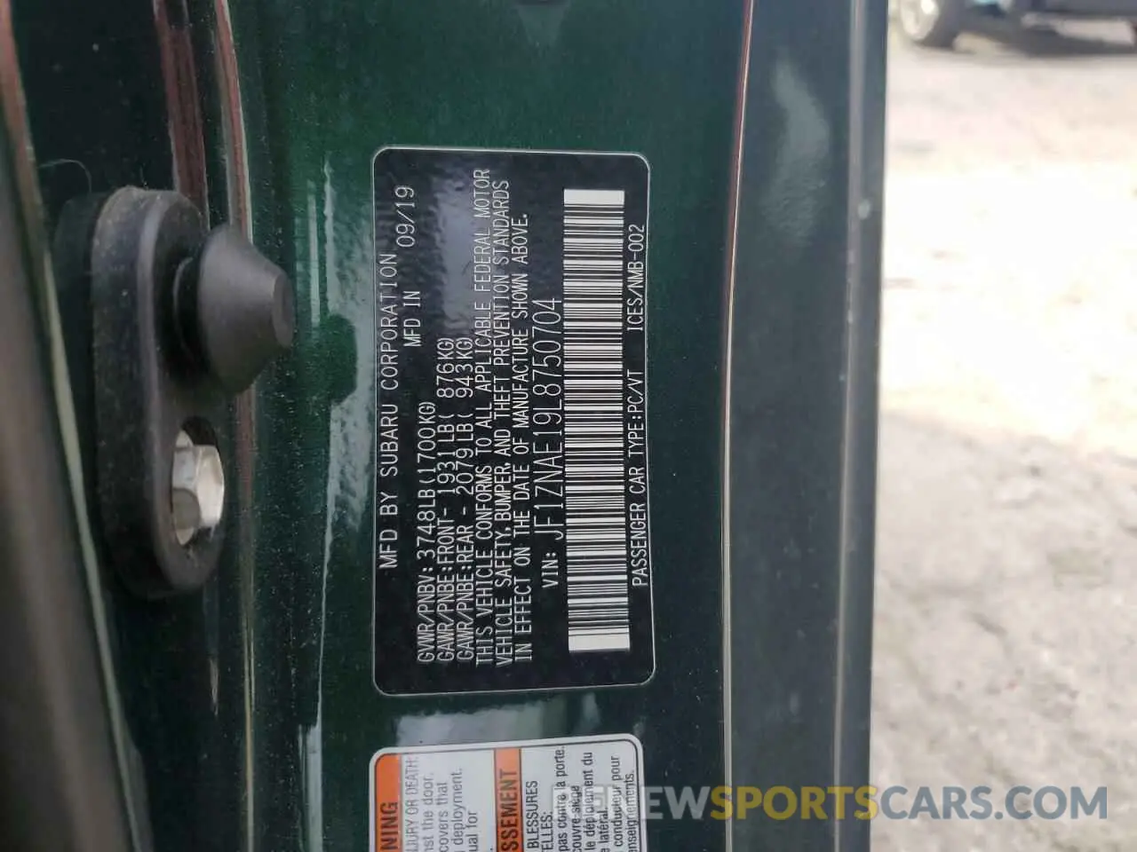 12 fotografías del automóvil dañado JF1ZNAE19L8750704 TOYOTA 86 2020