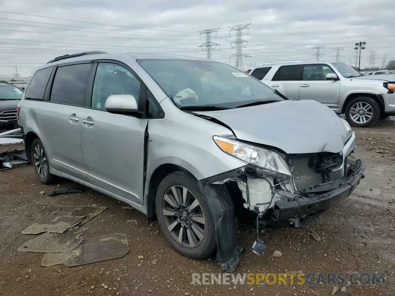 4 fotografías del automóvil dañado 5TDDZ3DCXKS210375 TOYOTA All Models 2019