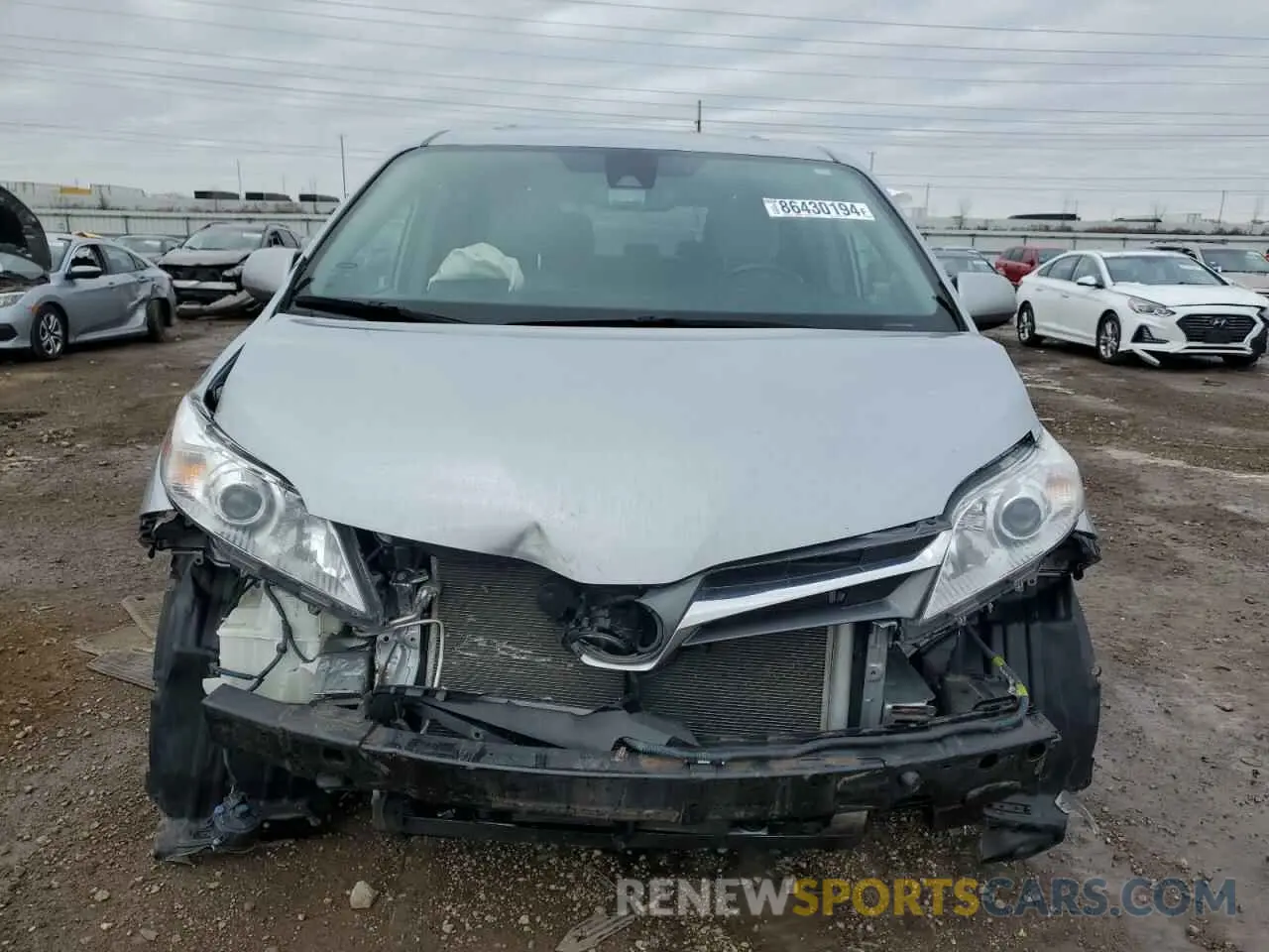 5 fotografías del automóvil dañado 5TDDZ3DCXKS210375 TOYOTA All Models 2019