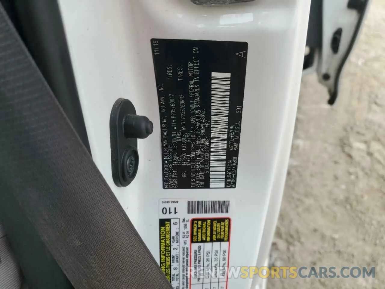 15 fotografías del automóvil dañado 5TDKZ3DC6LS059981 TOYOTA All Models 2020
