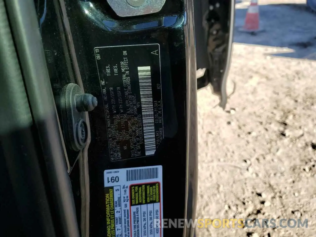12 fotografías del automóvil dañado 5TDYZ3DC9LS039315 TOYOTA All Models 2020