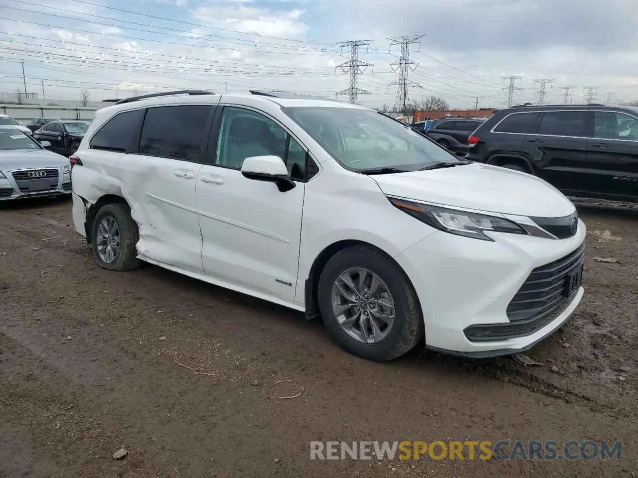 4 fotografías del automóvil dañado 5TDBSKFC4MS022005 TOYOTA All Models 2021