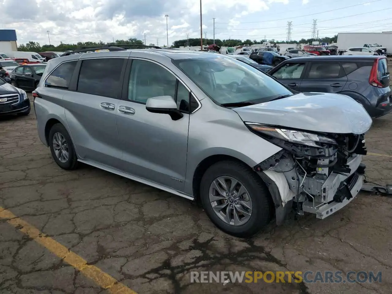 4 fotografías del automóvil dañado 5TDBSKFCXMS001840 TOYOTA All Models 2021