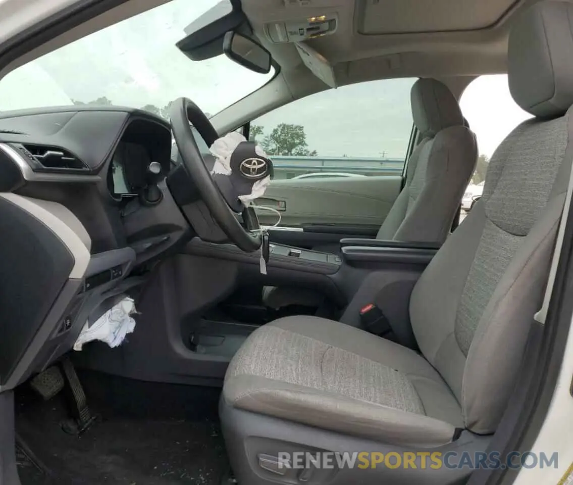 7 fotografías del automóvil dañado 5TDBSKFCXMS023644 TOYOTA All Models 2021