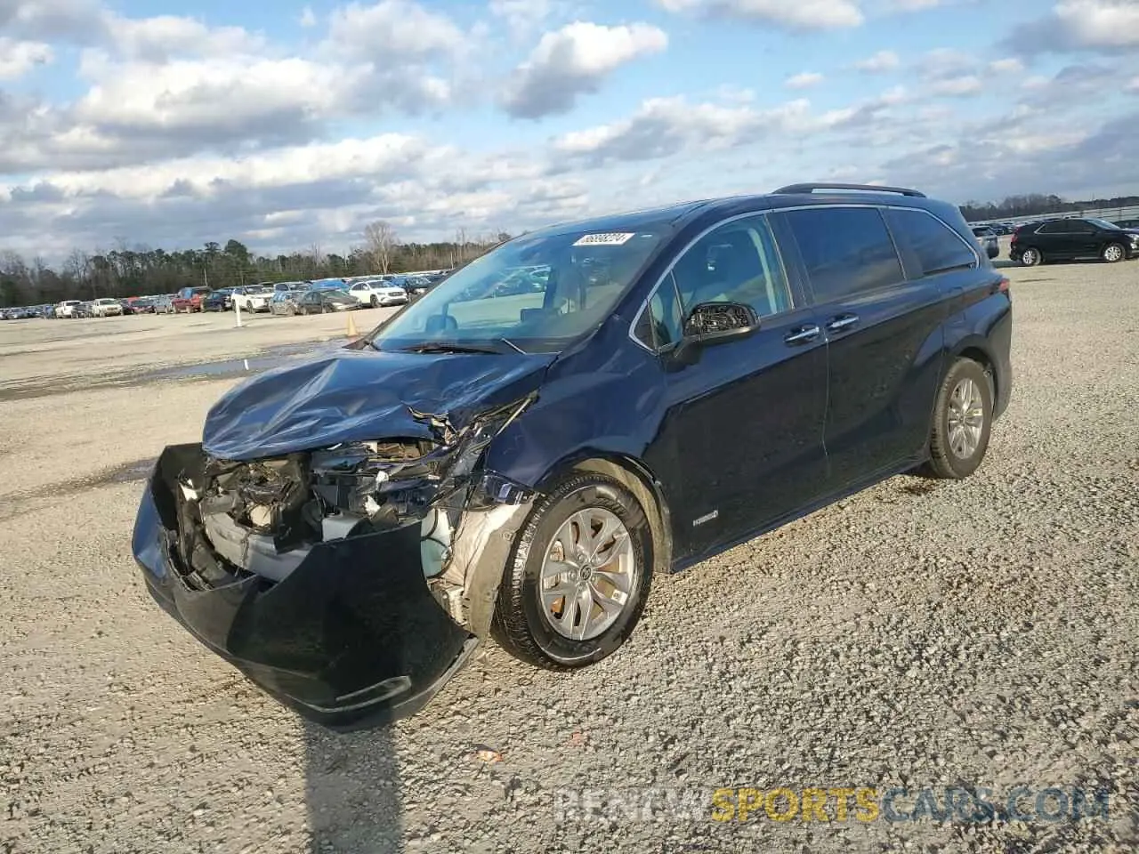 1 fotografías del automóvil dañado 5TDJRKEC2MS011481 TOYOTA All Models 2021