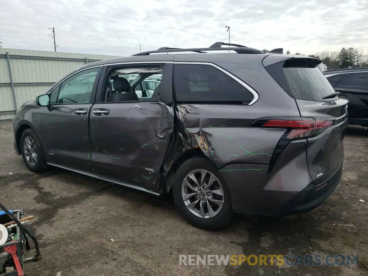 2 fotografías del automóvil dañado 5TDJSKFC3MS002629 TOYOTA All Models 2021