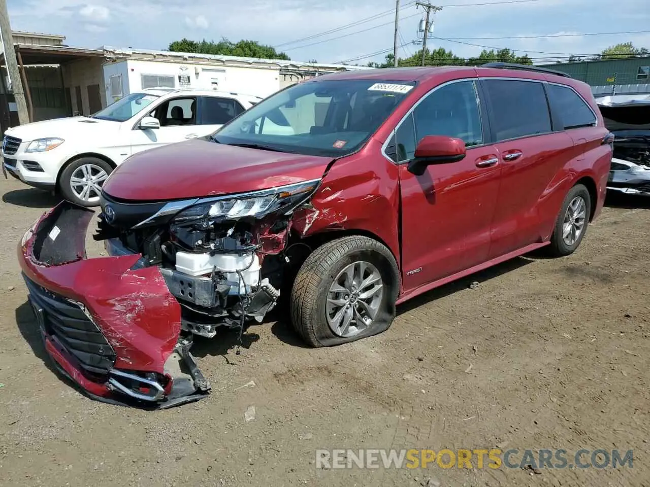 1 fotografías del automóvil dañado 5TDJSKFC8MS003405 TOYOTA All Models 2021