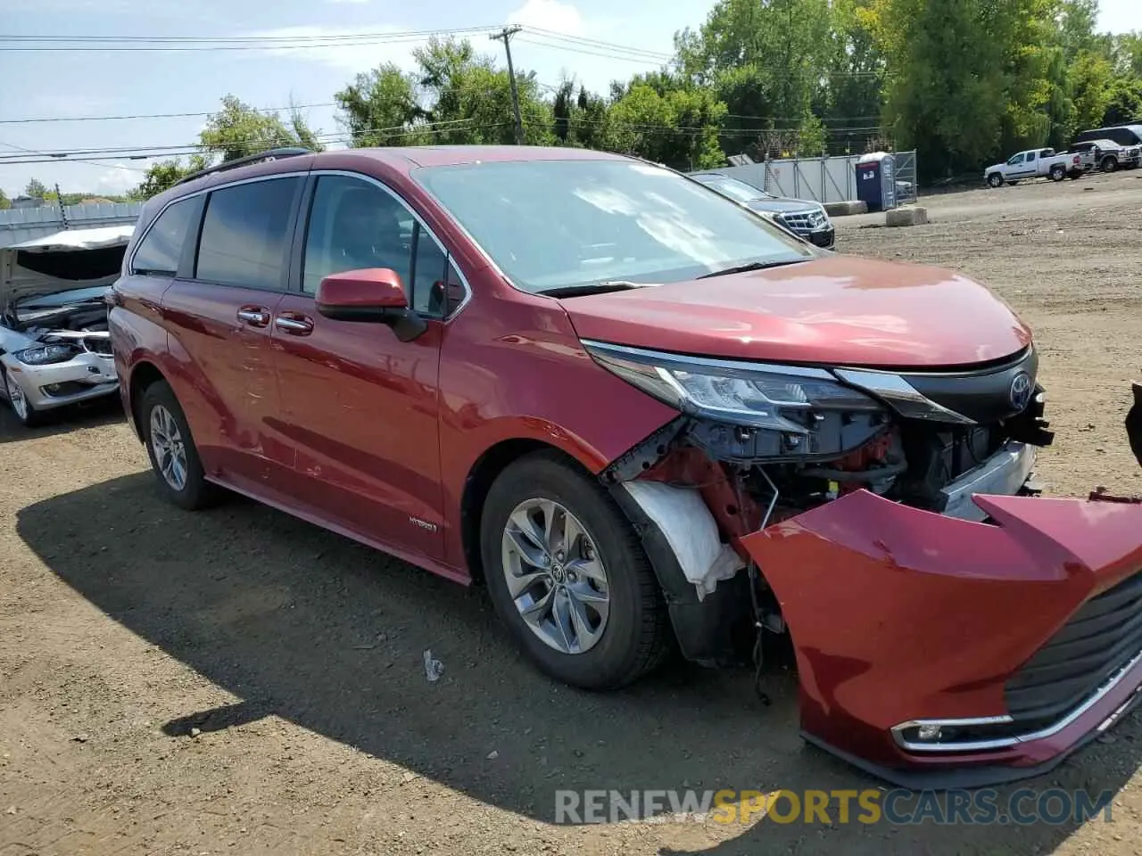 4 fotografías del automóvil dañado 5TDJSKFC8MS003405 TOYOTA All Models 2021