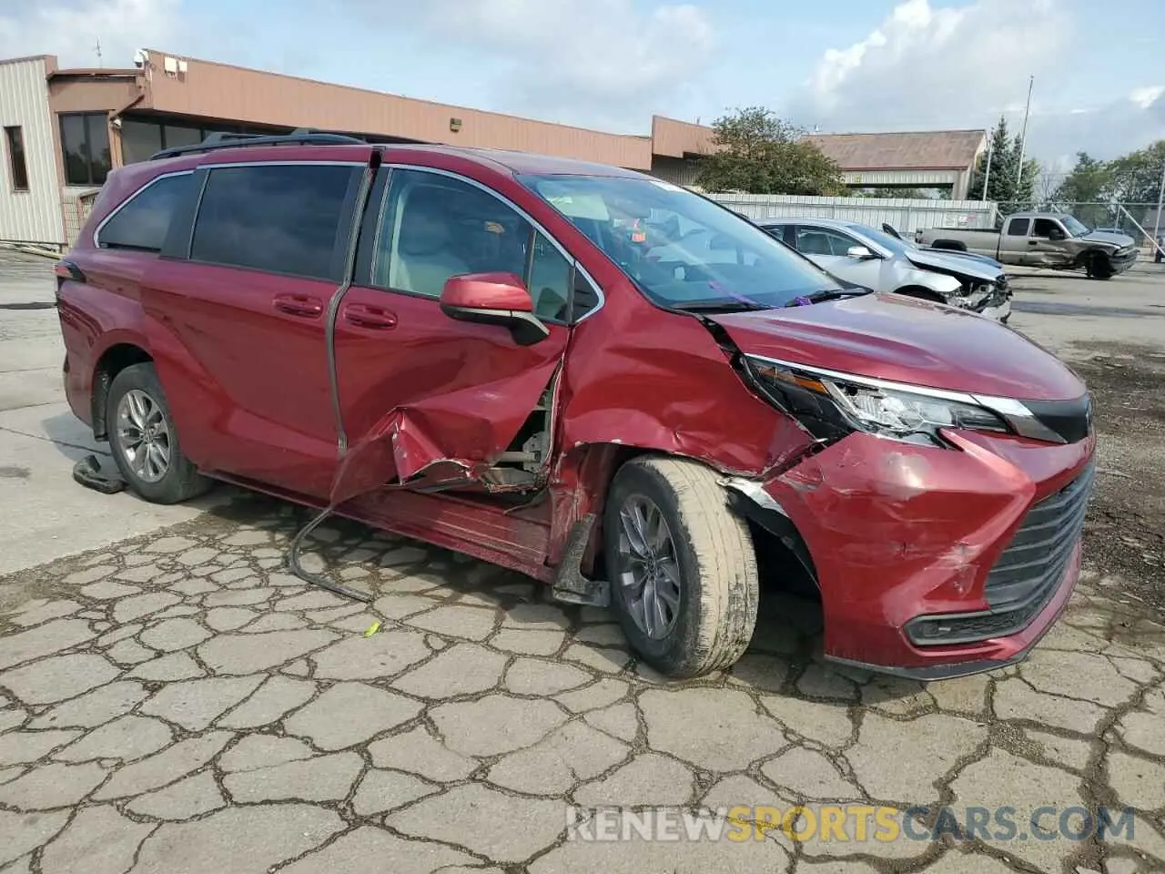 4 fotografías del automóvil dañado 5TDKRKEC0MS057962 TOYOTA All Models 2021