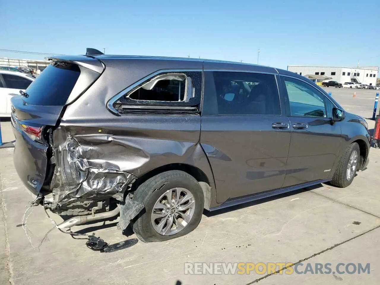 3 fotografías del automóvil dañado 5TDKRKEC3MS045594 TOYOTA All Models 2021