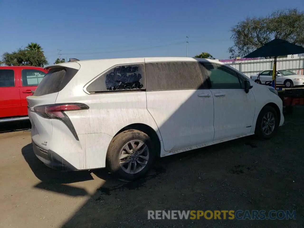 3 fotografías del automóvil dañado 5TDKRKEC4MS015567 TOYOTA All Models 2021