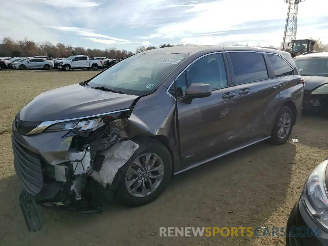 1 fotografías del automóvil dañado 5TDKRKEC4MS015620 TOYOTA All Models 2021