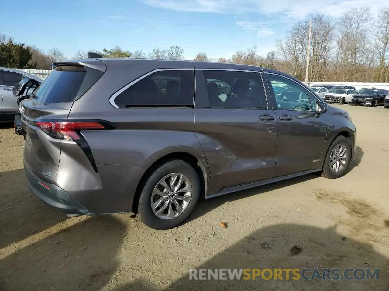 3 fotografías del automóvil dañado 5TDKRKEC4MS015620 TOYOTA All Models 2021