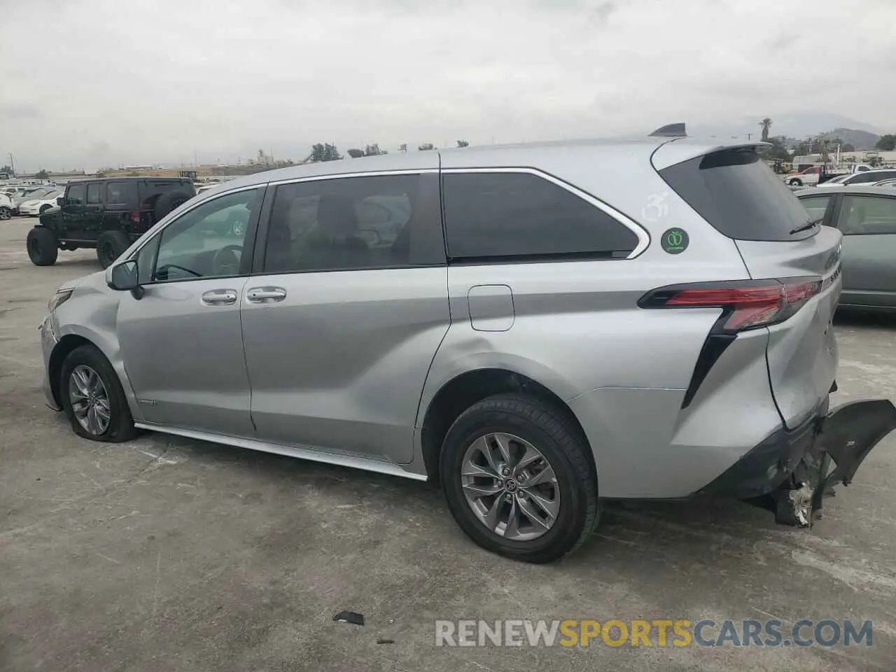 2 fotografías del automóvil dañado 5TDKRKEC4MS047399 TOYOTA All Models 2021
