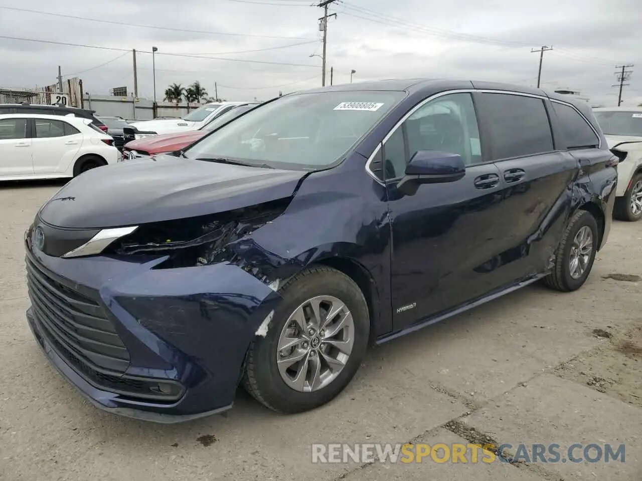 1 fotografías del automóvil dañado 5TDKRKEC6MS013416 TOYOTA All Models 2021