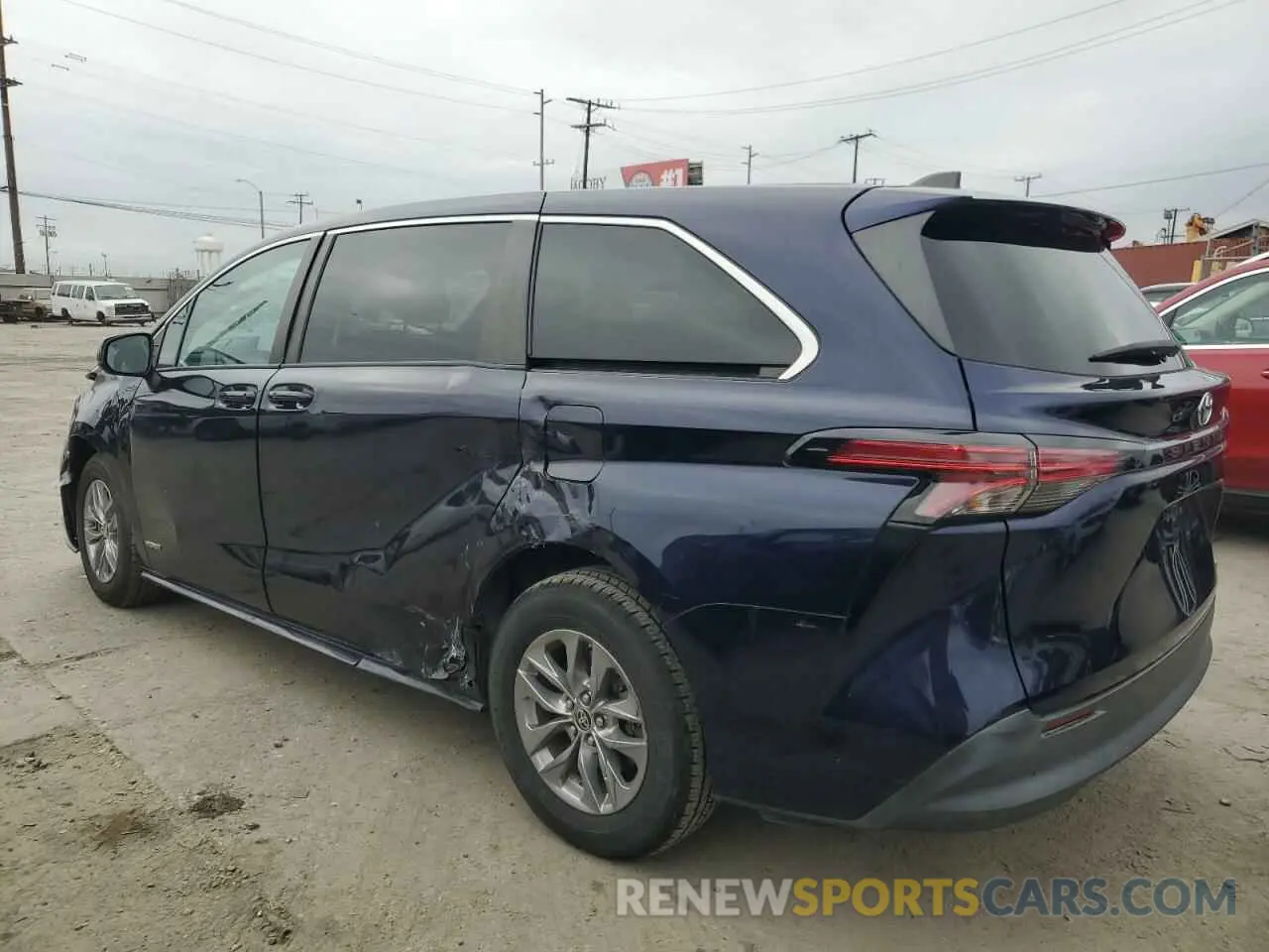 2 fotografías del automóvil dañado 5TDKRKEC6MS013416 TOYOTA All Models 2021