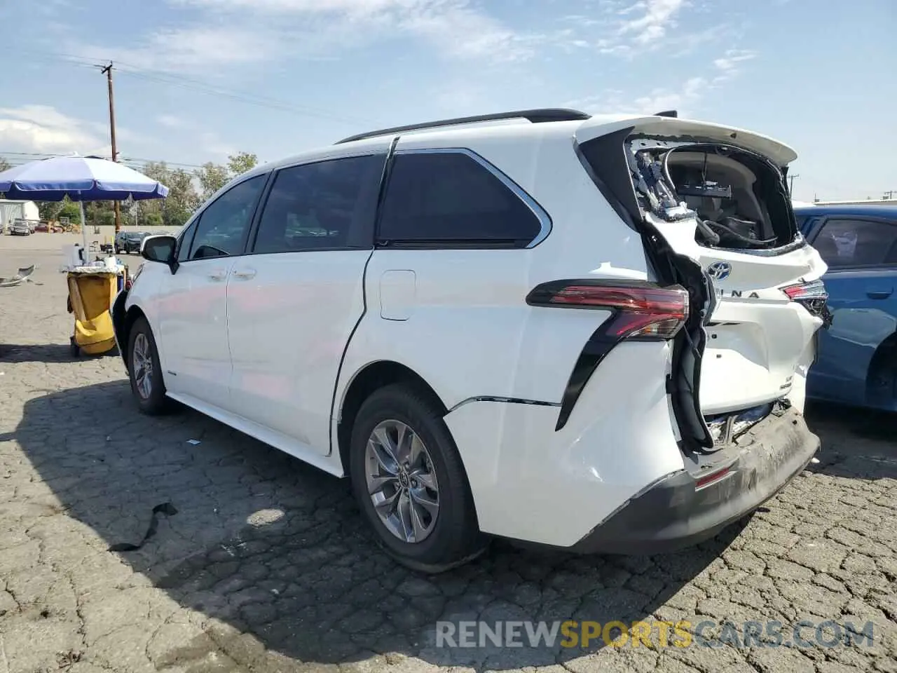 2 fotografías del automóvil dañado 5TDKRKEC6MS056802 TOYOTA All Models 2021