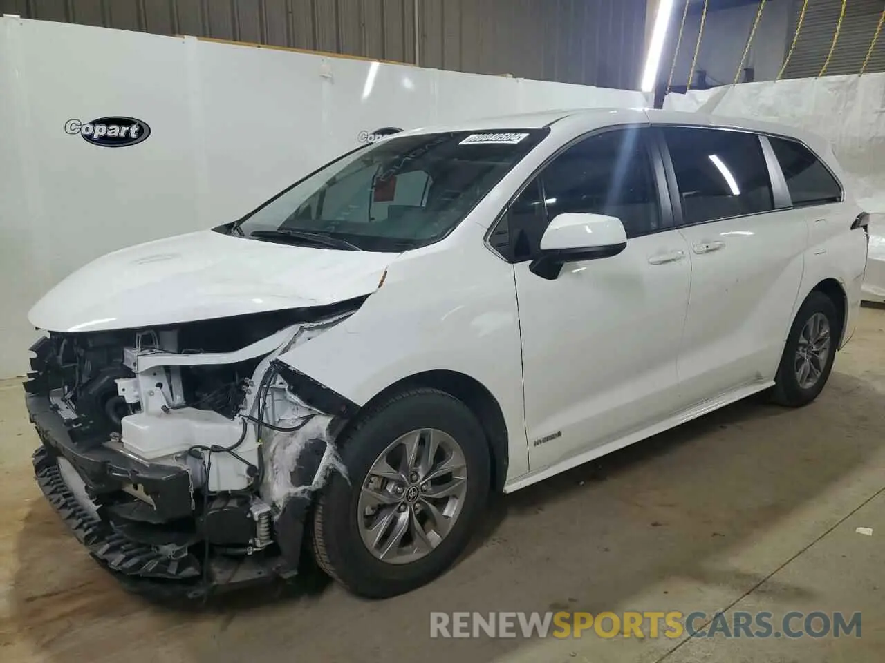 1 fotografías del automóvil dañado 5TDKRKEC6MS063474 TOYOTA All Models 2021