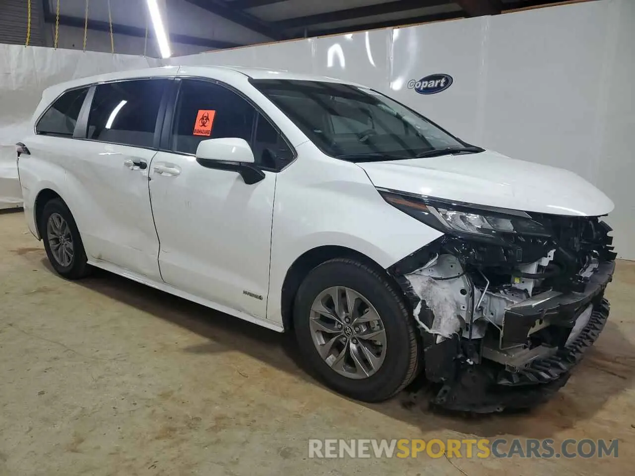 4 fotografías del automóvil dañado 5TDKRKEC6MS063474 TOYOTA All Models 2021