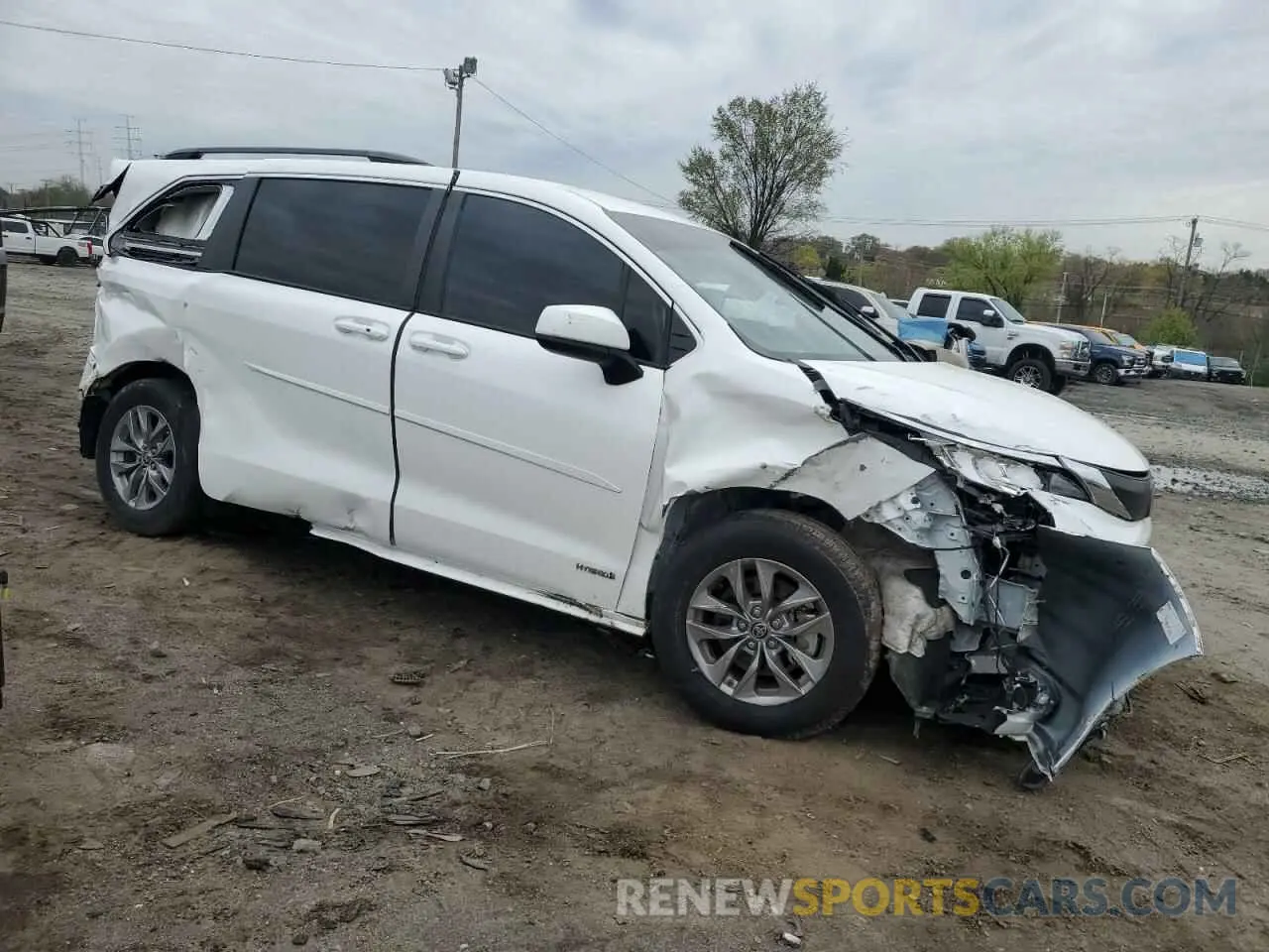 4 fotografías del automóvil dañado 5TDKRKEC8MS072158 TOYOTA All Models 2021