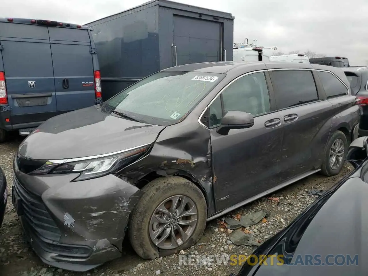 1 fotografías del automóvil dañado 5TDKRKECXMS043857 TOYOTA All Models 2021
