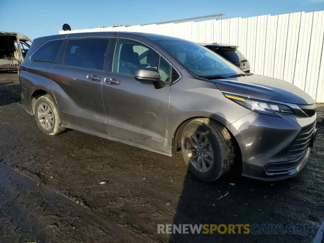 4 fotografías del automóvil dañado 5TDKRKECXMS043857 TOYOTA All Models 2021