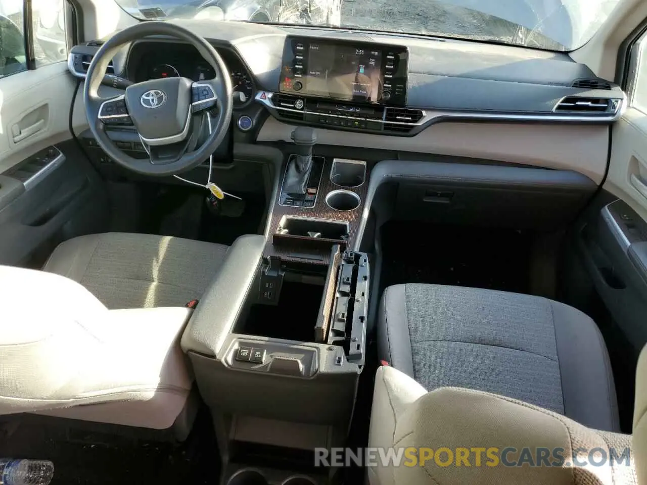 8 fotografías del automóvil dañado 5TDKRKECXMS043857 TOYOTA All Models 2021