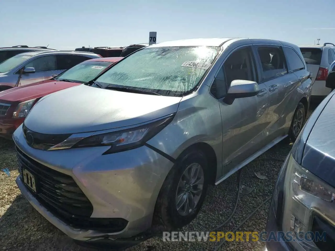 1 fotografías del automóvil dañado 5TDKRKECXMS044300 TOYOTA All Models 2021