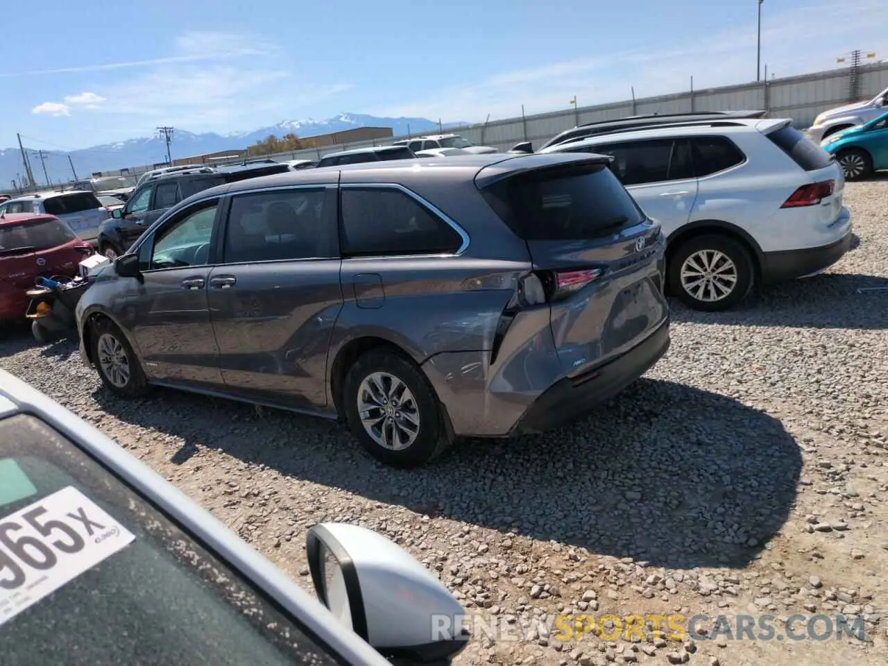 2 fotografías del automóvil dañado 5TDKSKFC8MS011427 TOYOTA All Models 2021