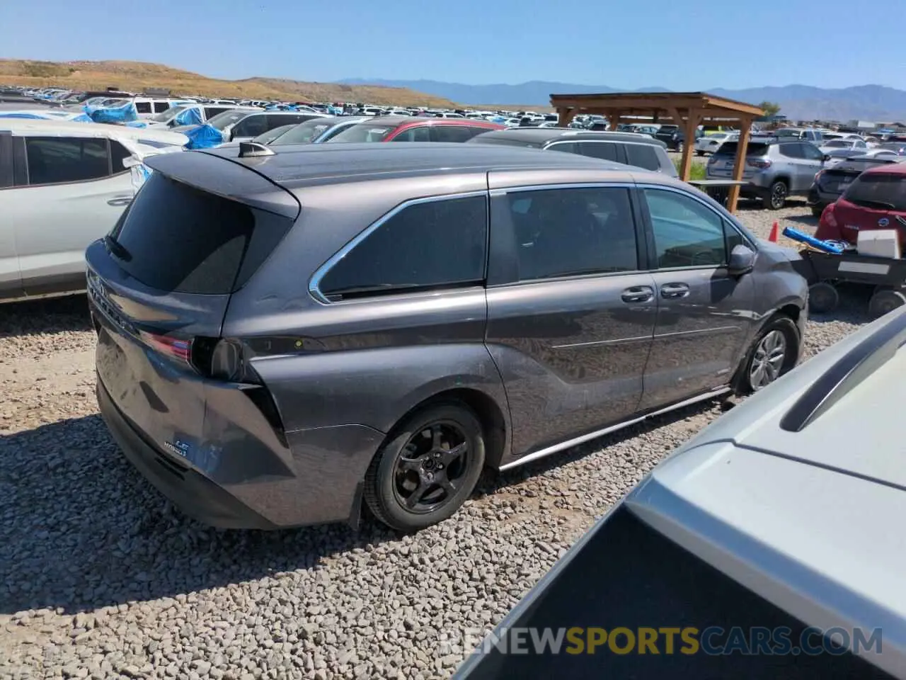 3 fotografías del automóvil dañado 5TDKSKFC8MS011427 TOYOTA All Models 2021