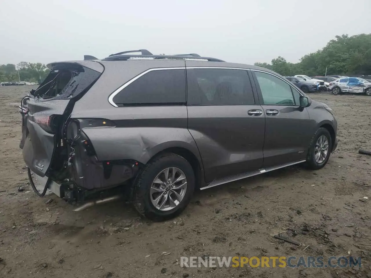 3 fotografías del automóvil dañado 5TDYRKEC0MS071810 TOYOTA All Models 2021