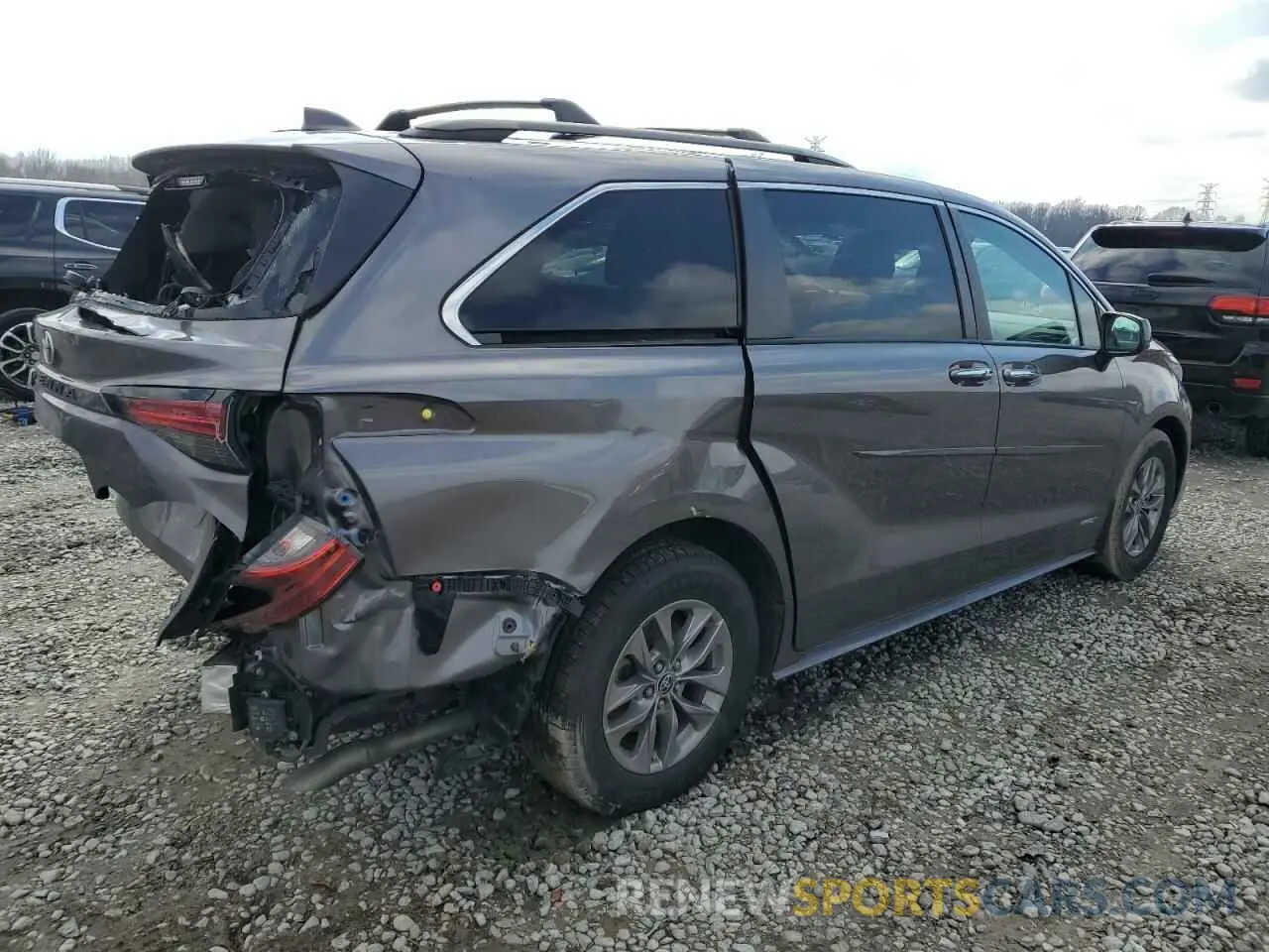 3 fotografías del automóvil dañado 5TDYRKEC1MS072223 TOYOTA All Models 2021