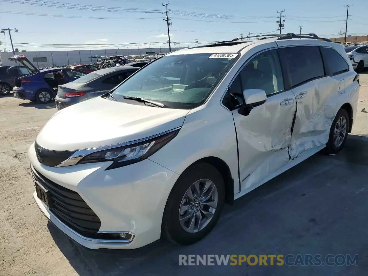 1 fotografías del automóvil dañado 5TDYRKEC2MS027386 TOYOTA All Models 2021