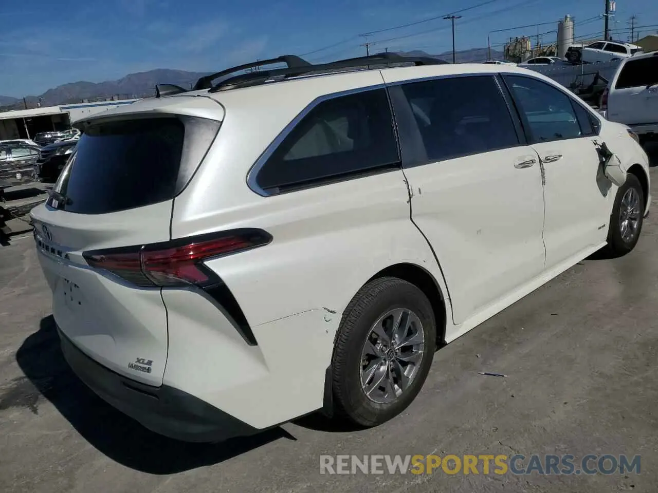 3 fotografías del automóvil dañado 5TDYRKEC2MS027386 TOYOTA All Models 2021