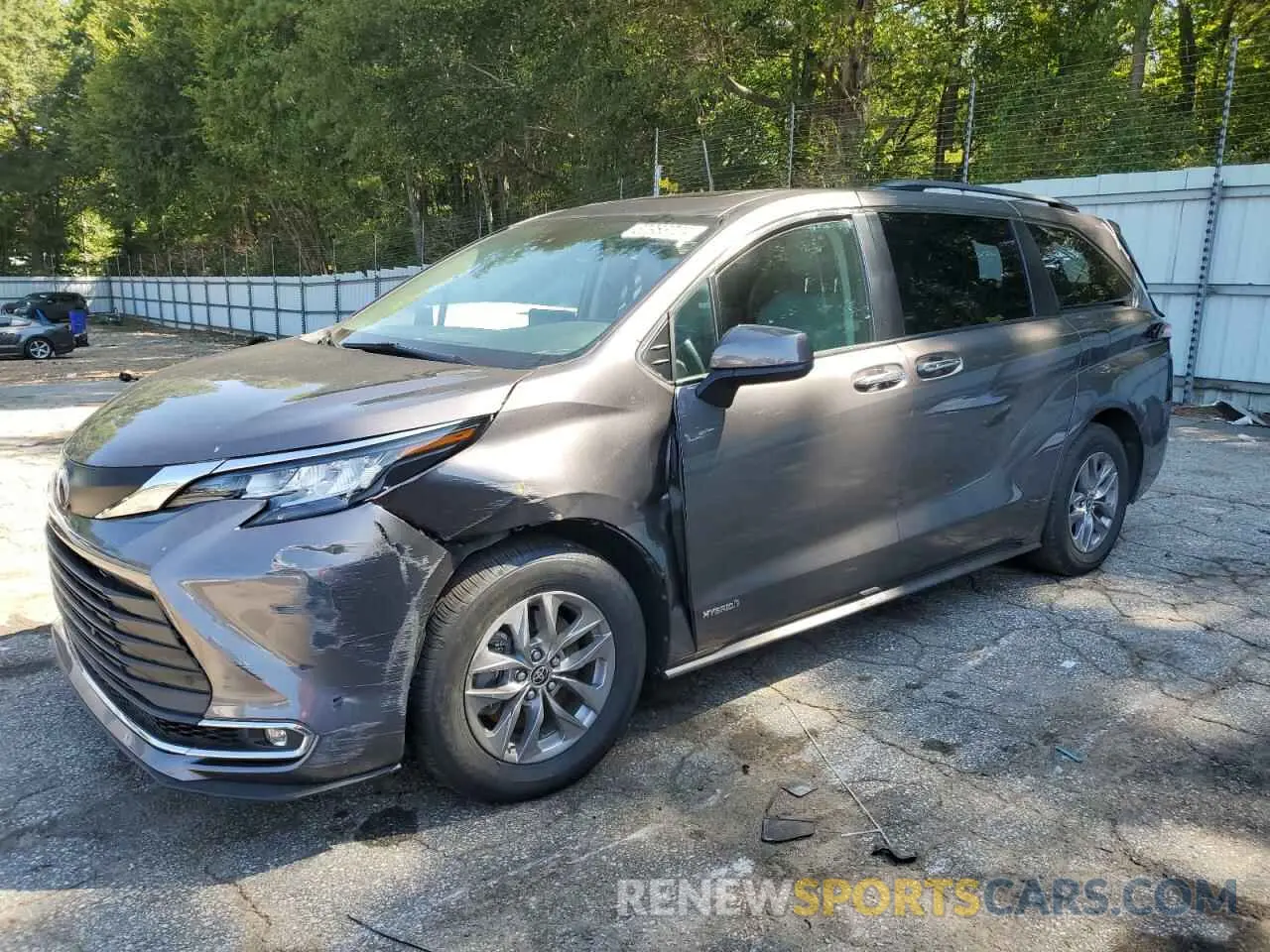 1 fotografías del automóvil dañado 5TDYRKEC2MS044396 TOYOTA All Models 2021