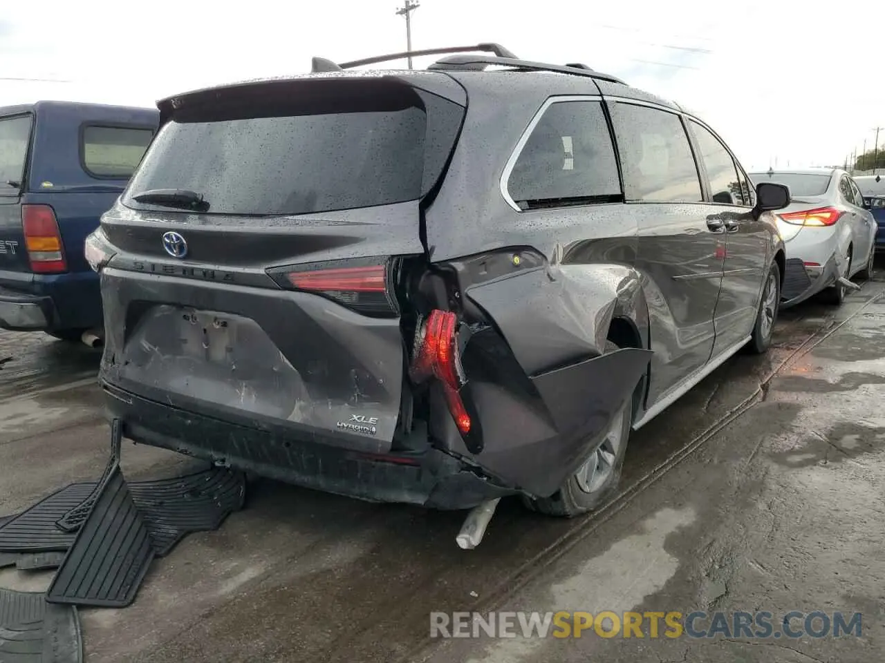 3 fotografías del automóvil dañado 5TDYRKEC0NS134521 TOYOTA All Models 2022