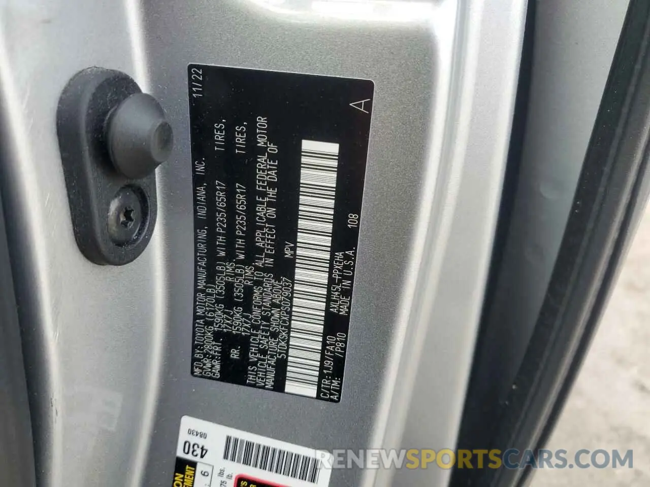 15 fotografías del automóvil dañado 5TDKSKFCXPS079037 TOYOTA All Models 2023