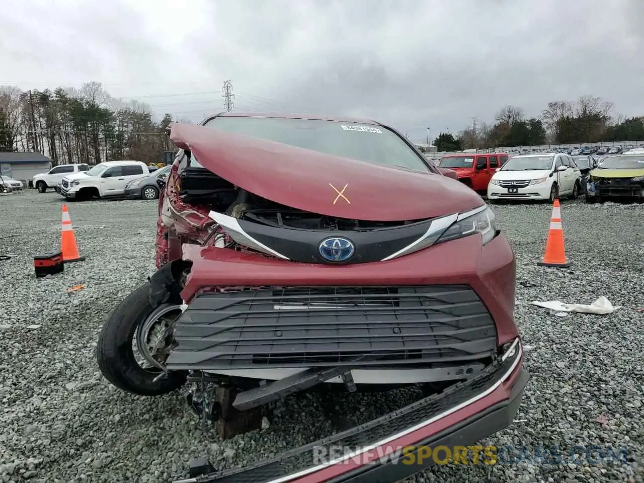 5 fotografías del automóvil dañado 5TDYRKECXPS176391 TOYOTA All Models 2023