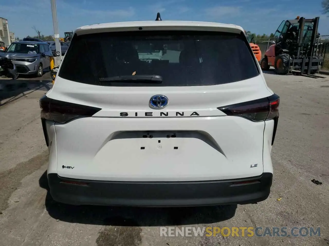 6 fotografías del automóvil dañado 5TDKRKEC6SS225441 TOYOTA All Models 2025